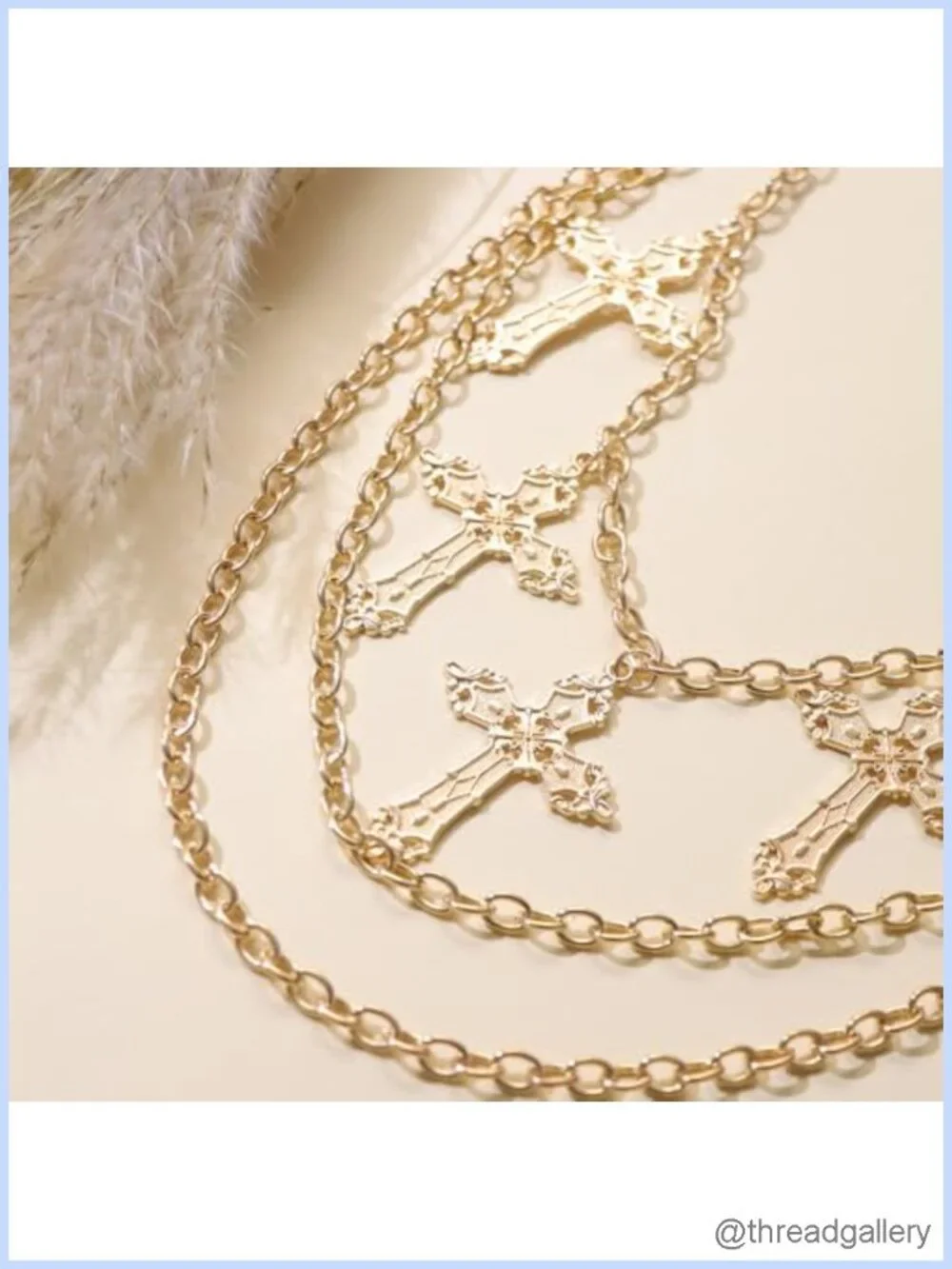 Punk Cross Pants Chain 20